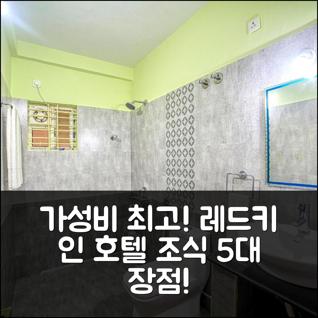 방갈로르 숙소 여행 호텔 추천 레드키 인 호텔 | 가성비와 조식이 뛰어난 5가지 이유