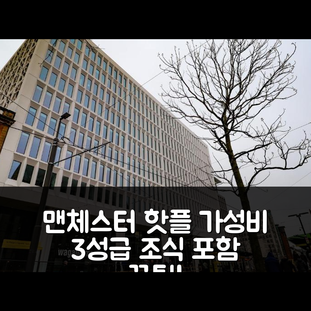 맨체스터 숙소 여행 호텔 추천 로열 오크 홈 | 가성비 좋은 3성급 조식과 위치 정보 5가지 팁