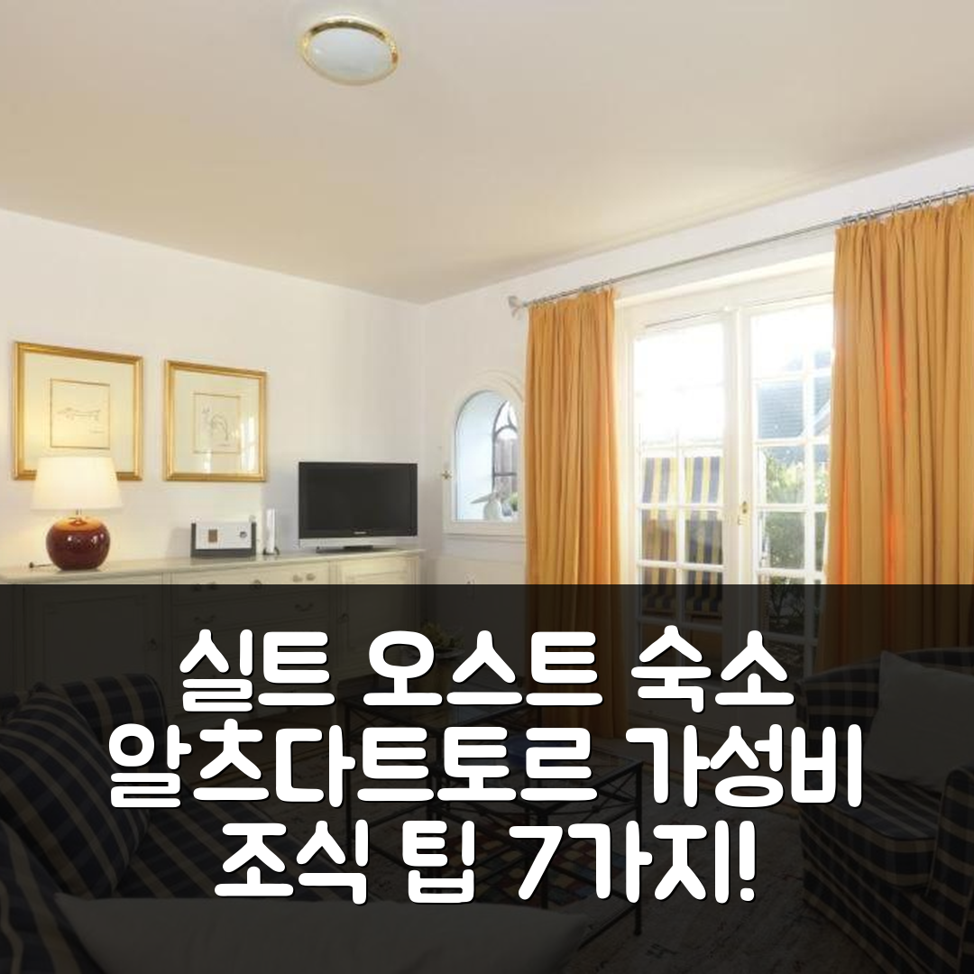 실트 오스트 숙소 여행 호텔 추천 알츠다트토르 임 프리젠파크 | 가성비 좋은 조식과 4성급 위치를 살펴보는 7가지 팁