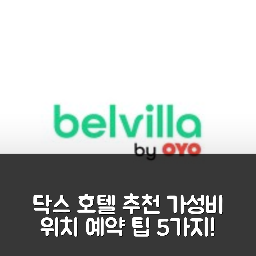 닥스 숙소 여행 호텔 추천 홀리데이 홈 인 닥스 | 가성비와 위치, 예약 팁 5가지