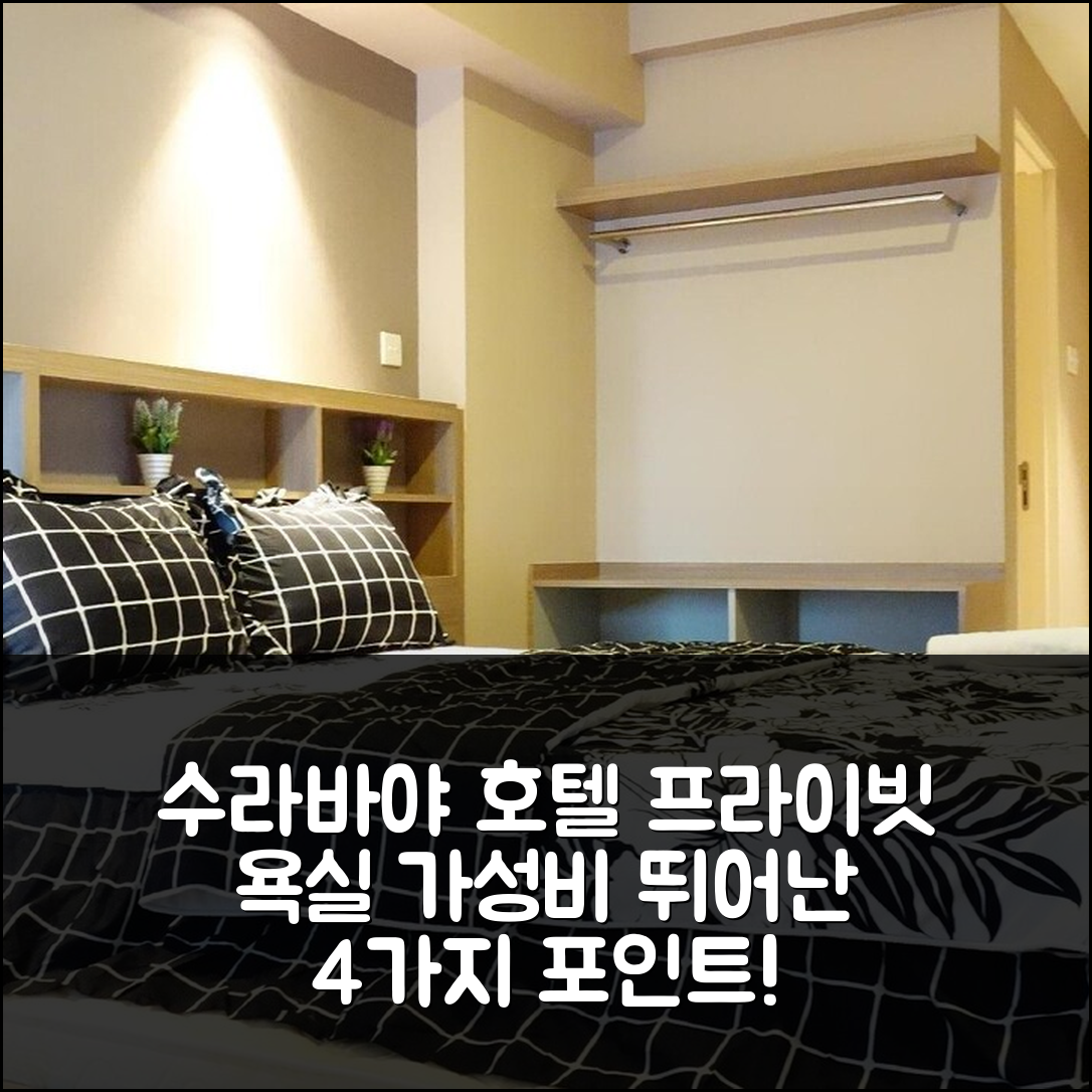 수라바야 숙소 여행 호텔 추천 두쿠 파키스 아파트먼트 | 26 공간과 1인실 프라이빗 욕실의 매력 가성비 4가지 포인트